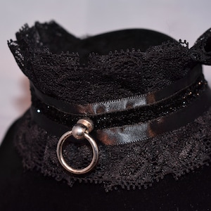 All Black Victorian Lace Collar