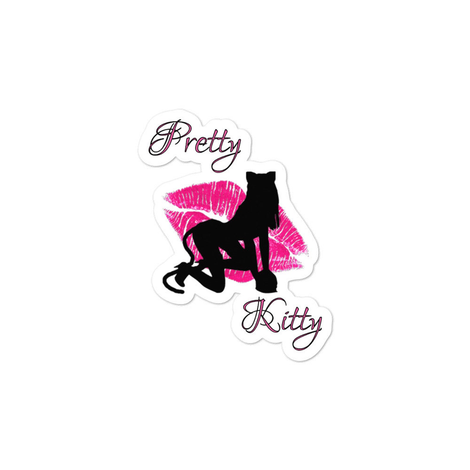 Kitten Pride Pretty Kitty Bubblefree Stickers Etsy UK