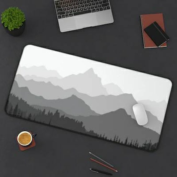 Black And White Mouse Pads & Desk Mats for Sale