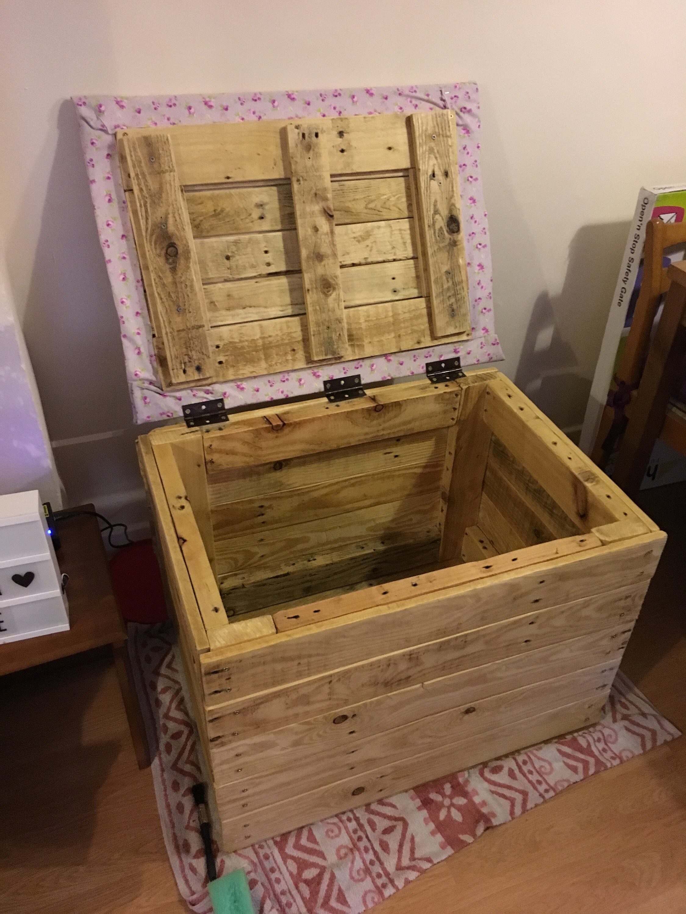 toy box made from pallets