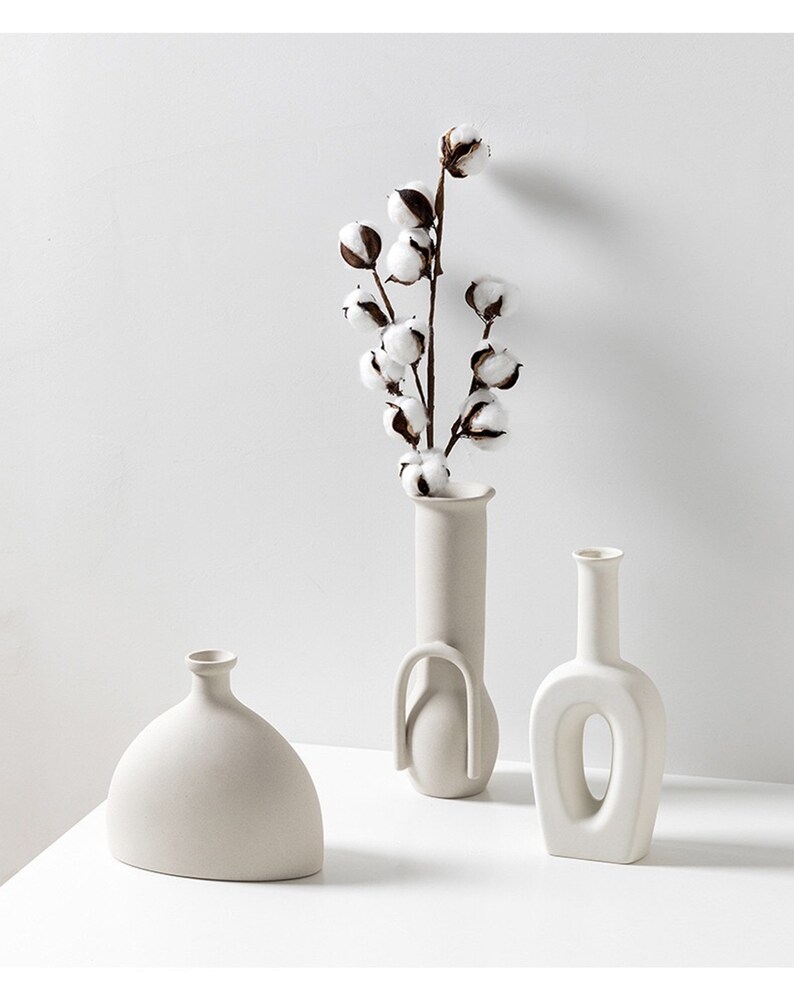 9 Styles Minimalist Ceramic Vases Handmade Ceramic Vases - Etsy