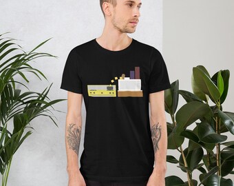 Food Fight - Potato vs Cheese. Short-Sleeve Unisex T-Shirt