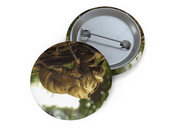 Cicada shell. It was in a hurry. Pin Button