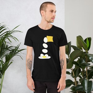 Food Fight - Cheese vs Egg. Short-Sleeve Unisex T-Shirt