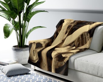 Caldron of bones. Sherpa Fleece Blanket