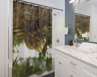 Cicada shell. It was in a hurry. 100% Polyester Shower Curtain
