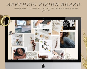 Vision Board Template - Etsy