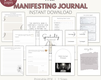 Manifestation Journal Printable | Daily Manifestation Sheets| Law of Attraction Workbook | Dream Journal |  Digital  Manifesting Planner PDF