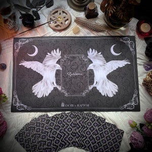 Tekenmat, kaarten, orakel, tarot. Kaart van de dag, begeleiding. Altaarkleed, initiatie, beginner