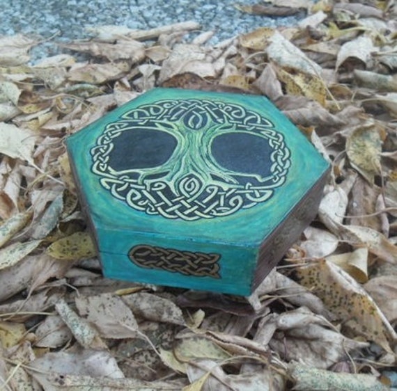 Boîte Hexagonale Arbre de Vie - sur Commande