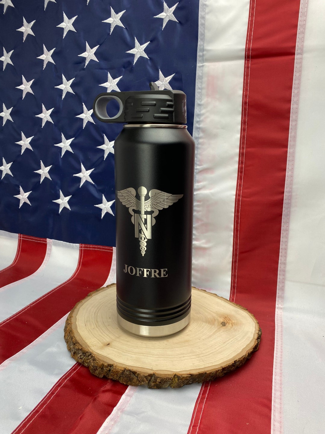 Custom 32 Oz Stainless Steel Insulated Water Bottle Sport, Drink ...
