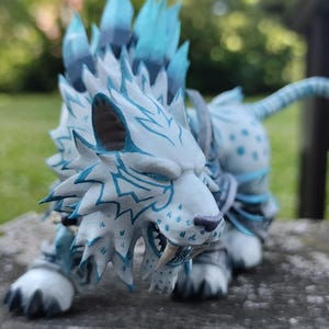 RESERVED World of Warcraft cat druid figurine