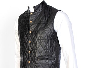 thin leather vest