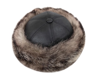 デイビー・クロケット ラクーンハット、ファーハット、本物の毛皮