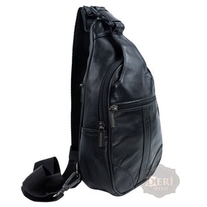 Conquista tu día con estilo: bandolera unisex de piel con bolsillo antirrobo - Derisitesi
