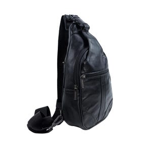 Conquiste o seu dia com estilo: bolsa tiracolo unissex de couro com bolso antifurto - Derisitesi