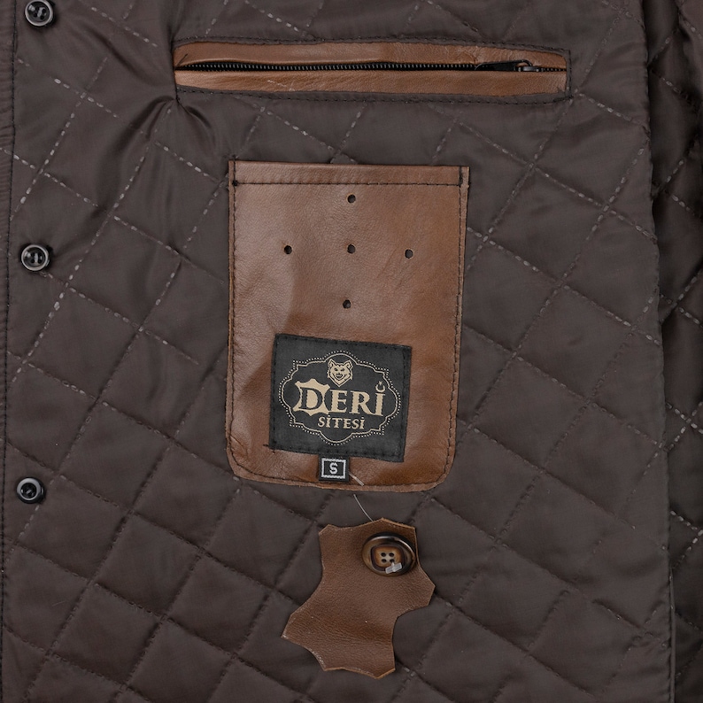 Mens Brown Leather Vest - 100% Lamb, Soft Sheepskin, Free Fast Shipping - Unique Gift for Him