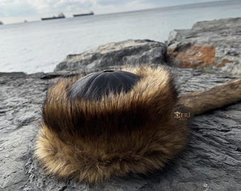 Cappello da lupo in pelliccia sintetica – Berretto invernale