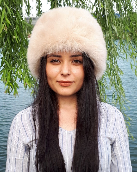 Fur Hat Women's, Warm Winter Hats, Leather Cap, Shearling Sheepskin – Handmade , Cold Weather