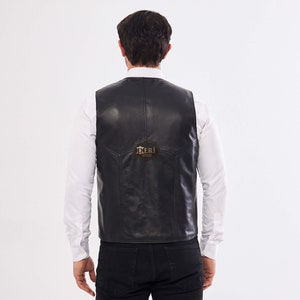 Mens Genuine Leather Vest: Classic Meets Modern with High-Quality Craftsmanship - Stylish & Versatile - Unique Gift for Him - Perfect for Any Occasion