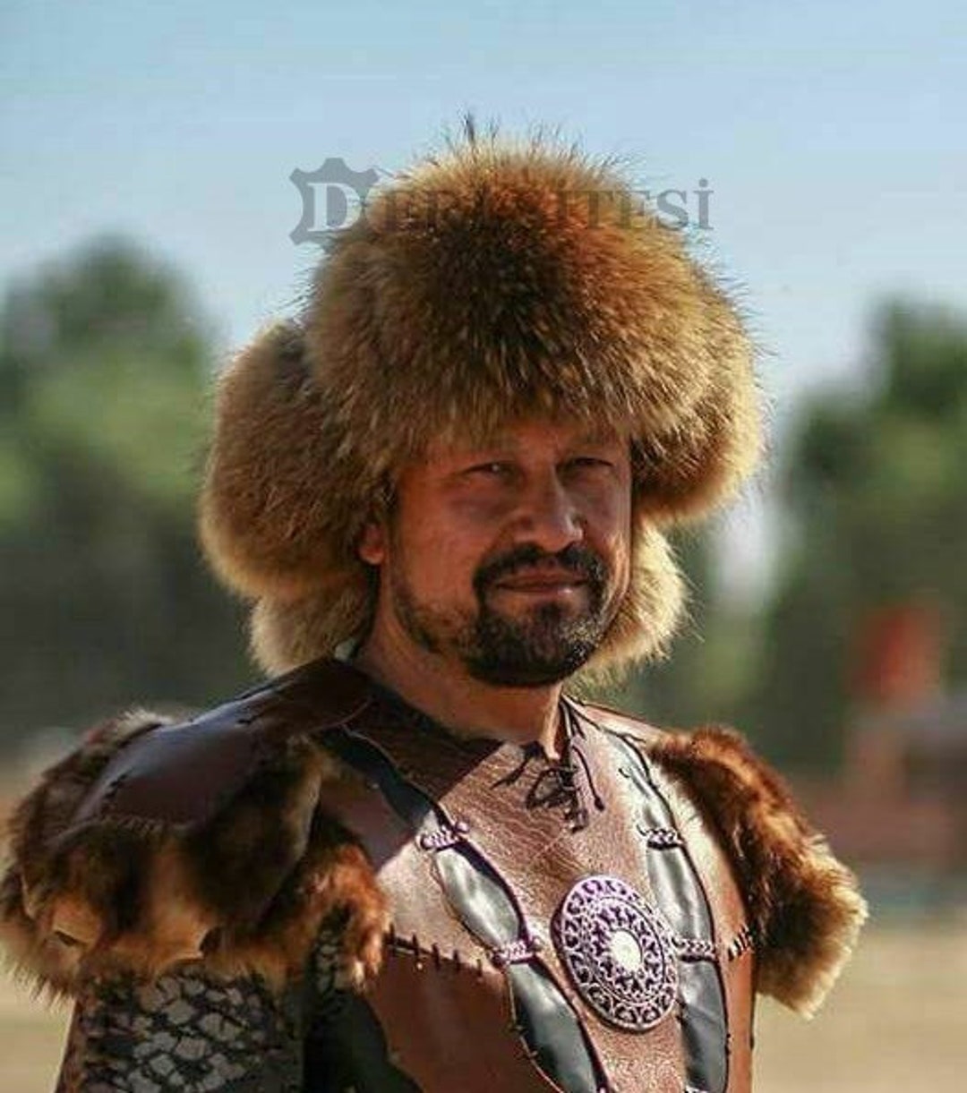 Embroidered Mushroom Fuzzy Trapper Hat