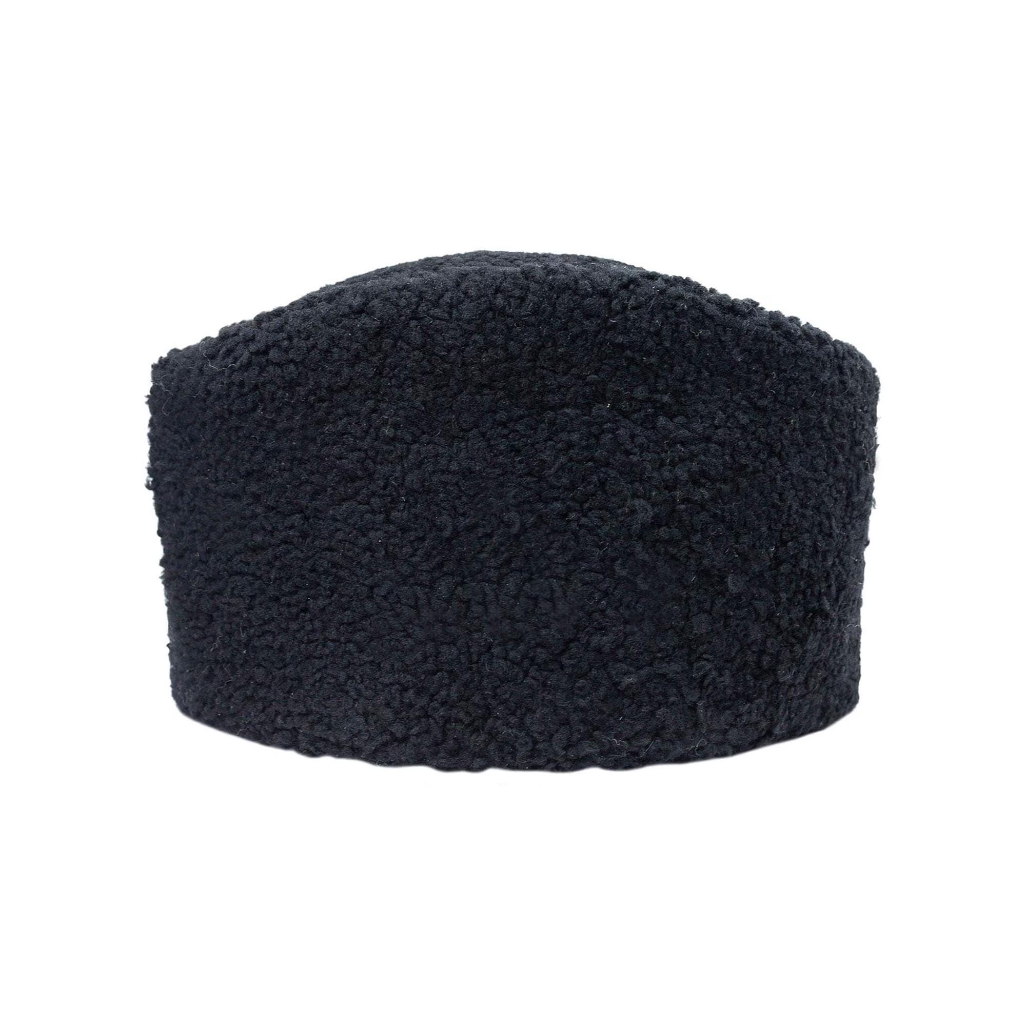 ヴィンテージ ブラックアムーア HAR ターバンブローチ Kalpak Ataturk Hat - Turkish Hats, Black Sheepskin Handmade