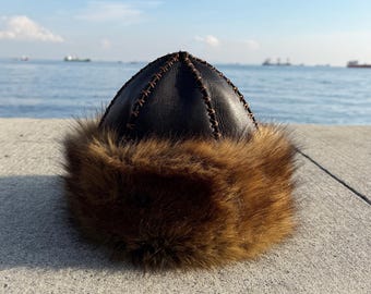 Preston & York Faux Fur Wide Brim Hat - Etsy display picture 3