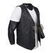 Premium 100% Lamb Leather Vest - Black Sheepskin Men's Vest - Free Shipping