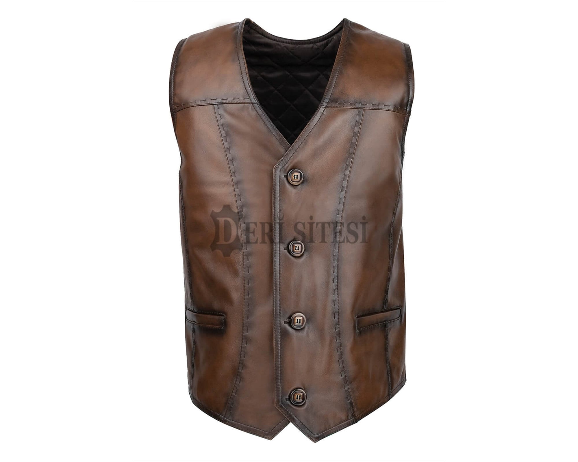 Men's Soft Brown Leather Waistcoat: A Classic, Versatile Piece for Any Occasion