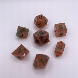 sharp edge dice set, RPG dice, dice, d20, resin dice, handmade dice, dandd, dandd dice, d20 set, dice set, stocking stuffer
