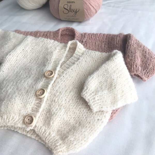 Knitting instructions "Sky Baby Cardigan" (German)