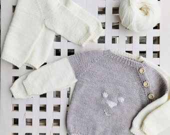 Knitting instructions "Baby Basic-Pulli" (German)