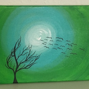 Energy image, abstract art, intuitive painting