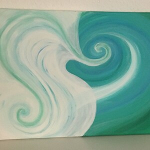 Energy image, intuitive painting, abstract art,
