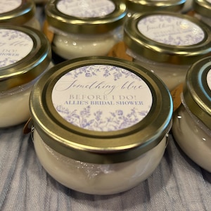 Something Blue Before I Do 4 oz Soy Candle Favor. Bridal Shower Favor.Something Blue Before I Do Bridal Shower Favor.Something Blue