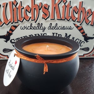 Witches Cauldron SOY 10 oz candle.Witches candle.Cauldron candle.Halloween decor.Fall decor.Halloween candle.Witch candle.Witch decor.