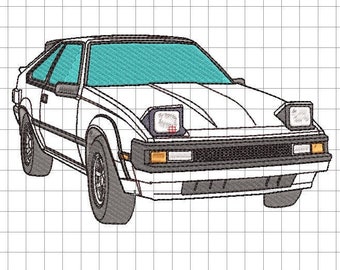 Toyota Supra MK2 ricamo design