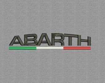 Abarth logo machine embroidery design