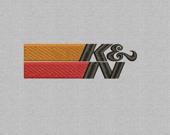 K&N logo machine embroidery design