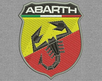 Abarth logo machine embroidery design