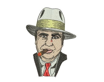 Al Capone embroidery design