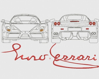 Ferrari Enzo ricamo design