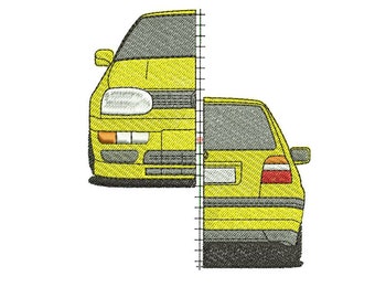 VW Golf MK3 embroidery design