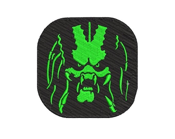 Predator embroidery design