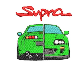 Toyota Supra MK4 disegno di ricamo