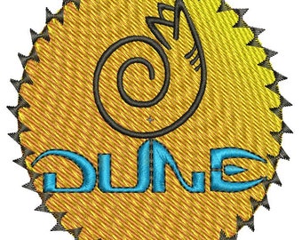 Dune, sand worm, Herbert embroidery digital design