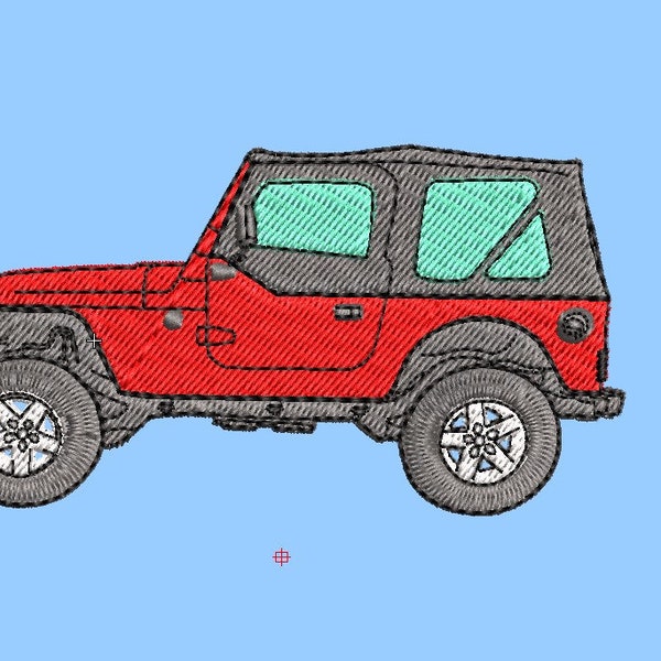 Jeep embroidery machine file