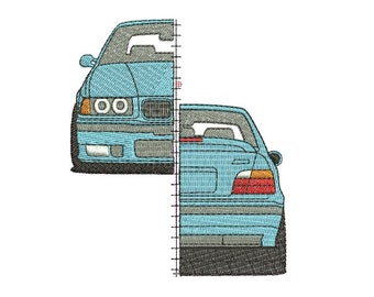 BMW E36 embroidery design
