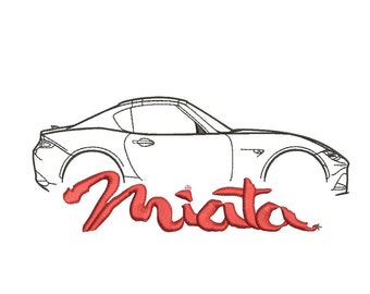 Mazda MX5 Miata ricamo design
