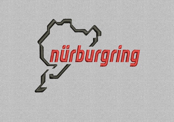 Nurburgring machine embroidery design